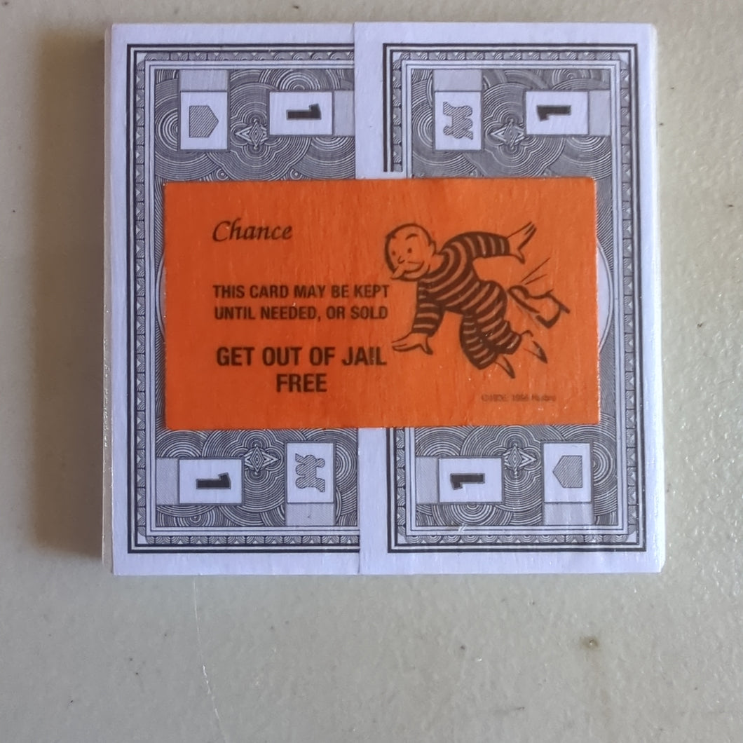 Get Out Of Jail Chance Monopoly Coaster