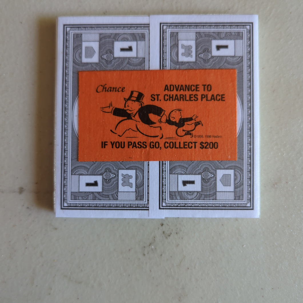 Advance To St Charles Collect $200 Chance Monopoly Coaster