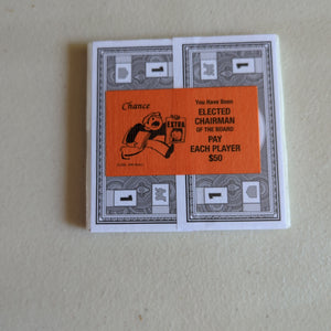 Elected Chairman Pay Each $50 Chance Monopoly Coaster