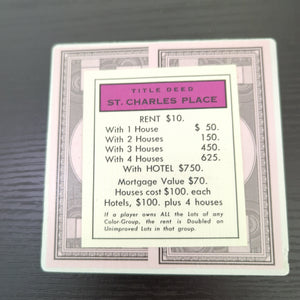 St. Charles Place Monopoly Coaster
