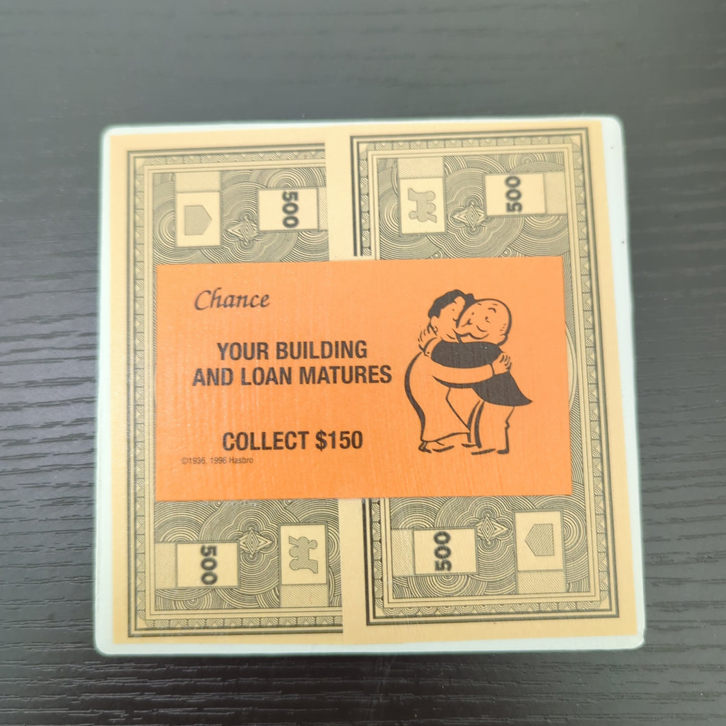 Building Loan Chance Monopoly Coaster
