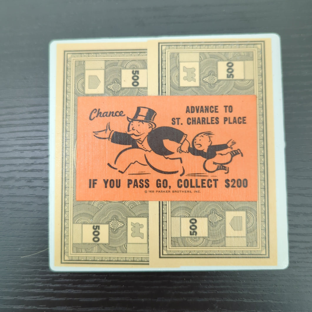 Advance To St. Charles Place Chance Monopoly Coaster