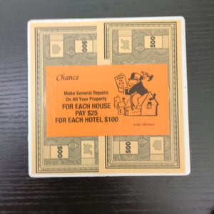 General House Repair Chance Monopoly Coaster